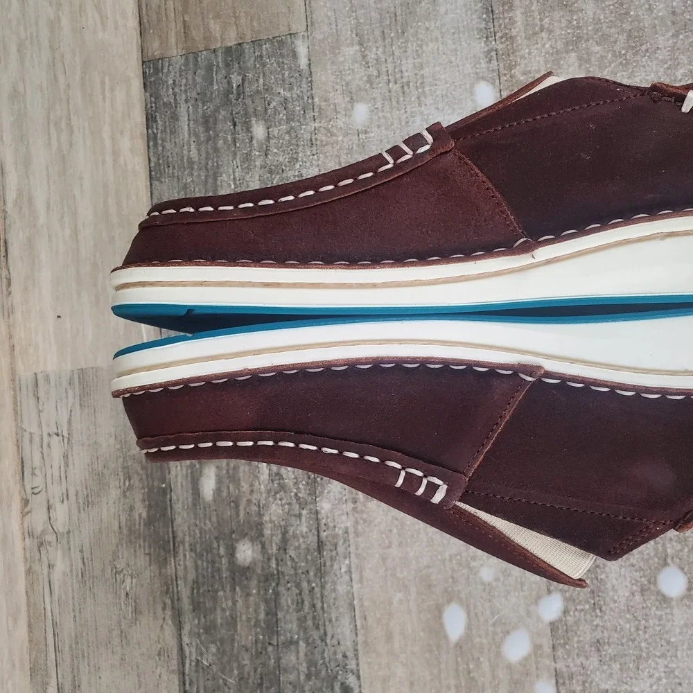 Birkenstock Duma Mens Shoes Sz 8 Mid Brown Leather Slip On Low Top Casual Loafer